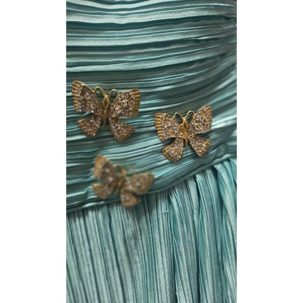Lillie Rubin George F. Couture New York Pleated Formal Dress - Size 8 - Picture 12 of 14